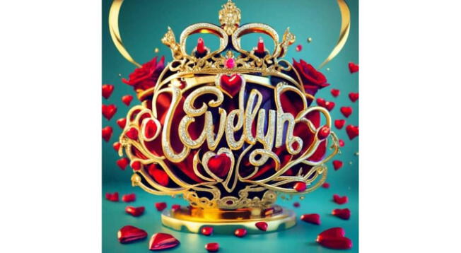 Este diseño exclusivo de Evelyn fue realizado con Ideogram.
