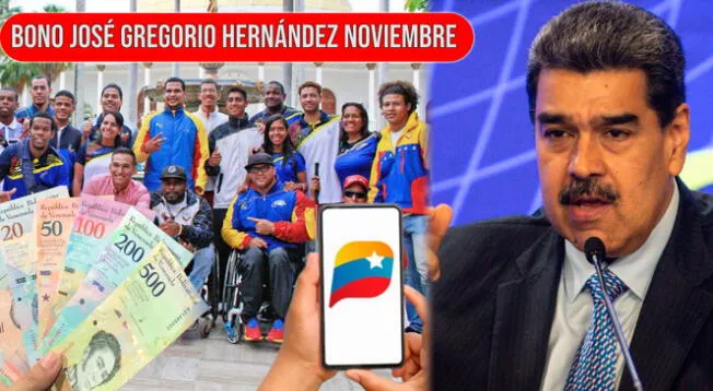 Inició el pago del Bono Gregorio Hernández para el mes de noviembre vía Sistema Patria.