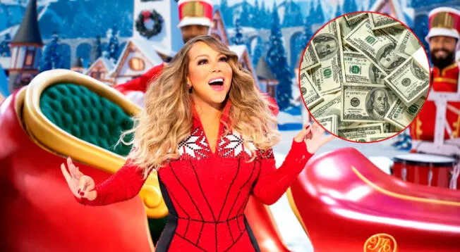 Mariah Carey gana impresionante cantidad de dinero con su tema 'All I Want for Christmas is you'.