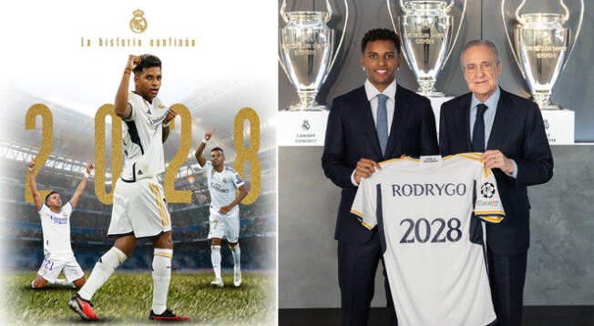 Real Madrid anunció la renovación de contrato con Rodrygo hasta el 2028