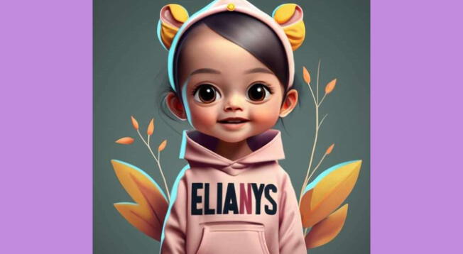 Descarga el nombre de 'Elianys' en 3D y con un diseños muy singular.