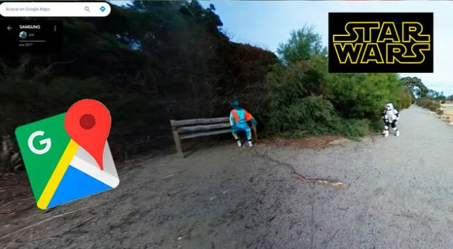 Miles de fanáticos de Google Maps quedaron impactados al ver esta curiosa escena de Star Wars.