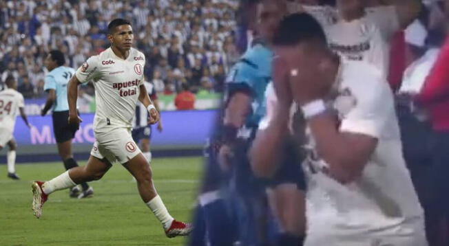 Edison Flores rompió en llanto tras el 2-0 de Universitario sobre Alianza Lima.