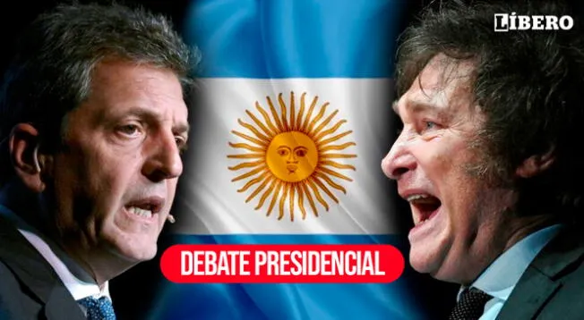 Sergio Massa y Javier Milei tendrán un último debate este domingo 12 antes de las elecciones presidenciales.