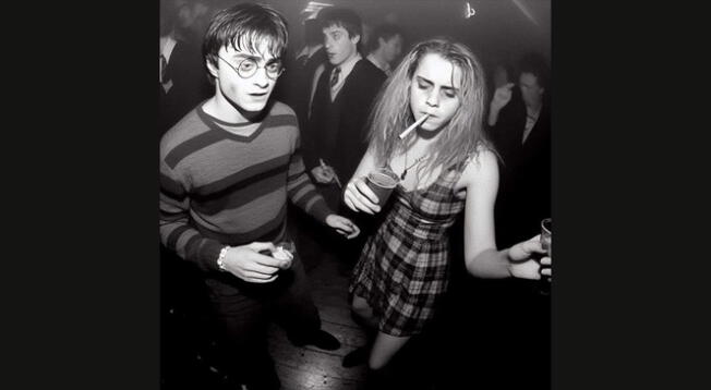 Harry Potter y Hermione lo dejaron todo en el evento de música rave.