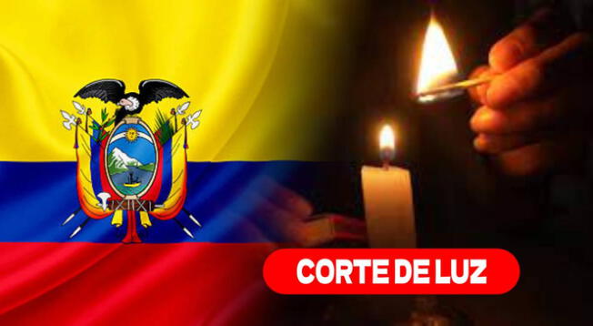 El Gobierno de Ecuador dio a conocer que diferentes zonas de su país no contarán con luz.