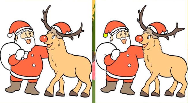 Resuelve uno de los retos visuales de Navidad más entretenidos en redes sociales.