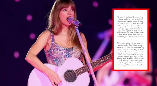 Taylor Swift envía condolencias por muerte de una de sus fans