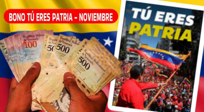 El Bono Tú Eres Patria de noviembre no ha sido confirmado por el régimen de Nicolás Maduro.