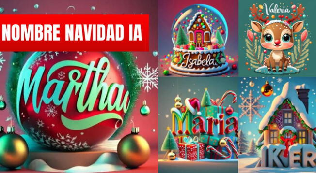 Crear nombre con IA en Ideogram: GUÍA para generar nombre navideño