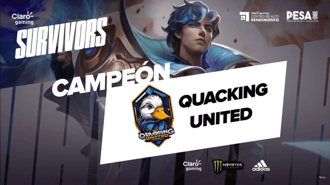 Quacking United campeón de la Claro gaming Survivors de Mobile Legends