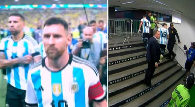 Lionel Messi ordenó a Argentina a irse del Maracaná por disturbios