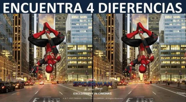 Busca en 5 segundos las 4 diferencias y triunfa