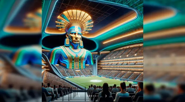 Imponente y orgulloso del pasado Inca, así sería el Estadio Nacional de Perú.