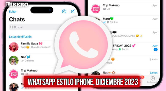 WhatsApp estilo iPhone 2023 acaba de lanzar una nueva versión y aquí podrás descargarla GRATIS para tu Android.