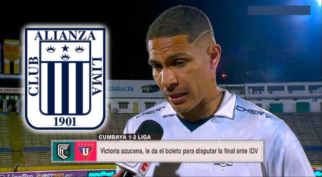 Paolo Guerrero habló de Alianza Lima tras llegar a la final de la Liga Pro Ecuador