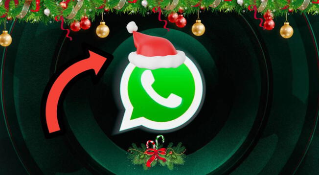 Aprende a ponerle un gorrito de Navidad a tu logo de WhatsApp