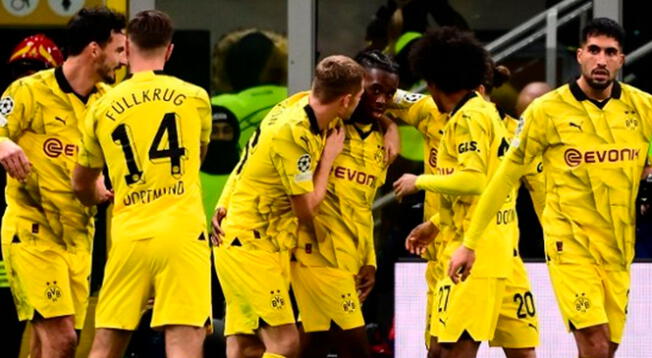 Borussia Dortmund ganó 3-1 al AC Milan en San Siro y es líder del Grupo F