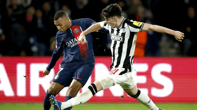 PSG recibió a Newcastle en París por la Champions League.