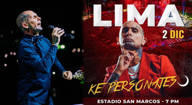 Ke Personajes anuncia la suspensión de su concierto en el Estadio San Marcos en diciembre.