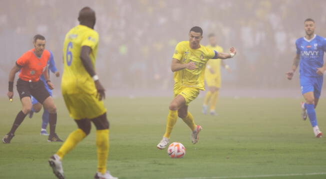 Cristiano Ronaldo fue titular con Al Nassr ante Al Hilal.