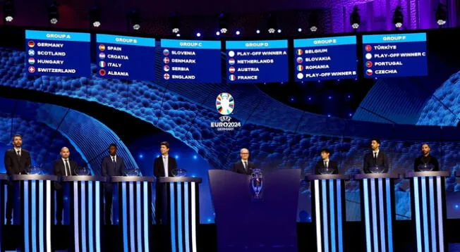 Se sortearon los seis grupos de la Euro 2024 de Alemania.