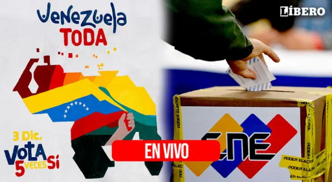 Sigue EN VIVO el referéndum consultivo en Venezuela de este domingo 3 de diciembre por el Esequibo, el territorio que disputa con Guyana.