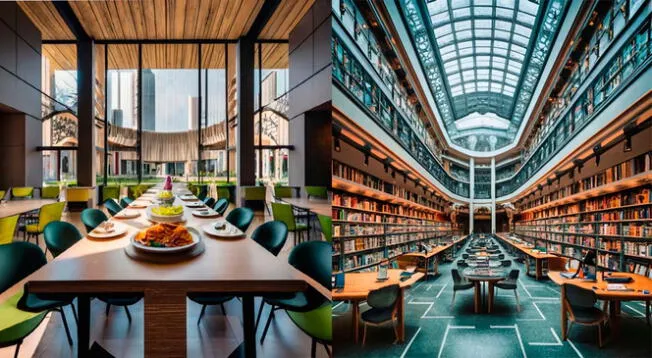 El comedor y la biblioteca serían totalmente renovadas, según la IA.