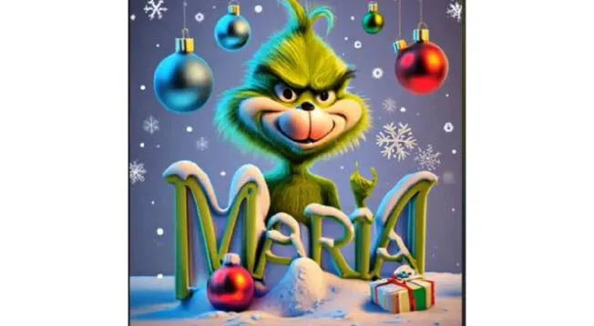 Navidad 2023: descubre tu nombre al lado del Grinch