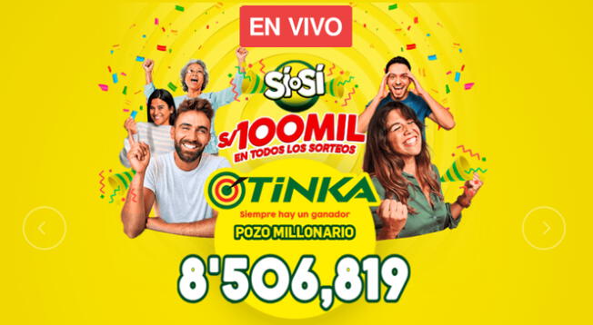 Sigue el sorteo de La Tinka y conoce los resultados de este miércoles