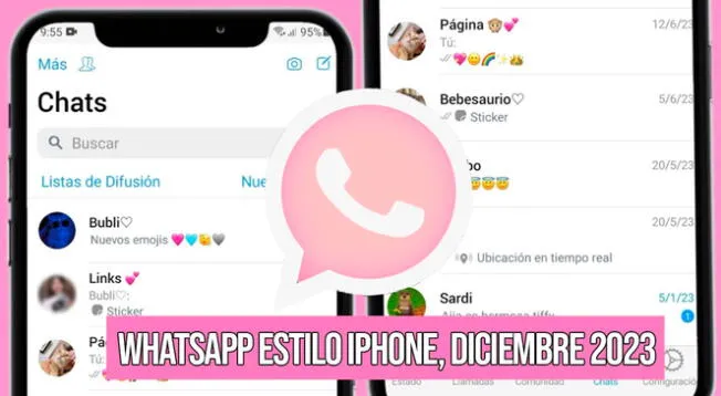 WhatsApp estilo iPhone ya está disponible una nueva versión y aquí podrás descargarla GRATIS para tu Android.