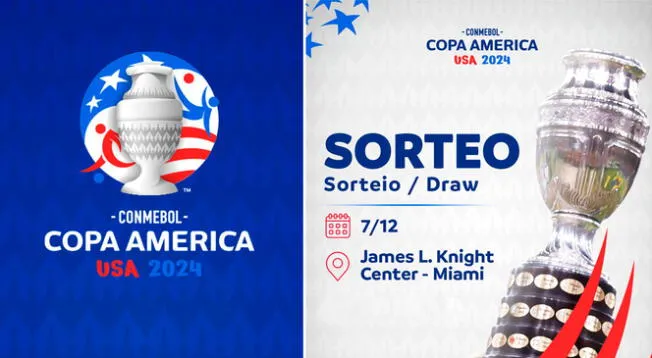 El sorteo de la Copa América 2024 se llevará a cabo en Estados Unidos.