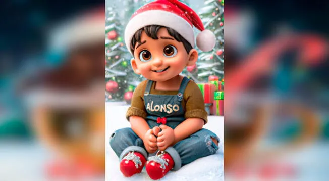 Alonso, un bonito diseño en 3D para tu hijo en esta Navidad.