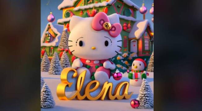 Descarga las fotos más hermosas de Hello Kitty en Navidad