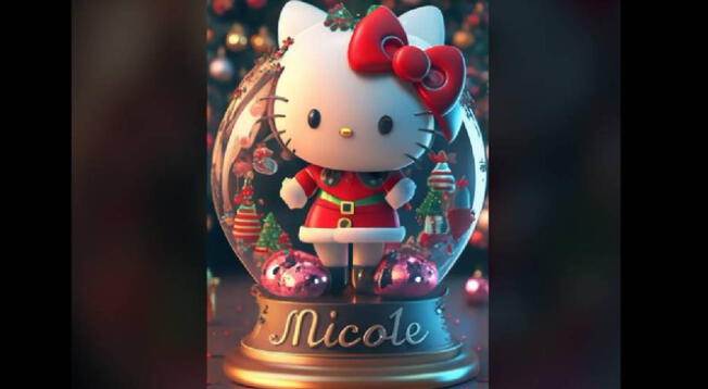 Navidad 2023: descarga grandes fotos de la IA con Hello Kitty AQUÍ