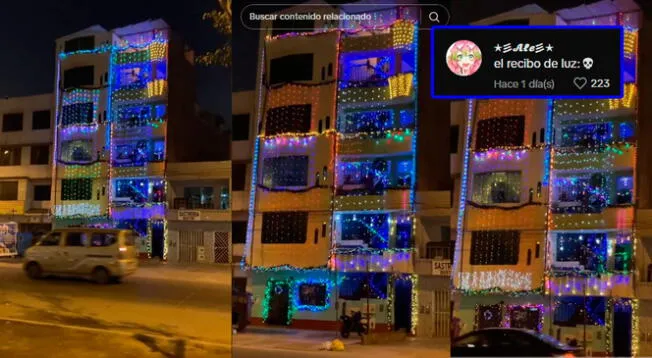 Un joven peruano adornó su casa de 6 pisos y se alista para la Navidad 2023.