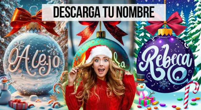 Obtén AQUÍ tu nombre personalizado en esferas de Navidad diseñadas por la Inteligencia Artificial.