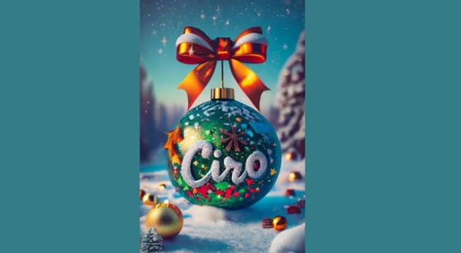 Nombre Ciro para publicar en tus redes sociales en esta Navidad.