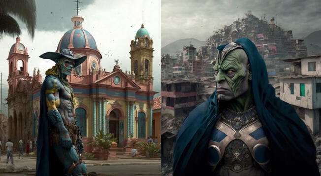 Los departamentos de Loreto y Lima imaginados como villanos.