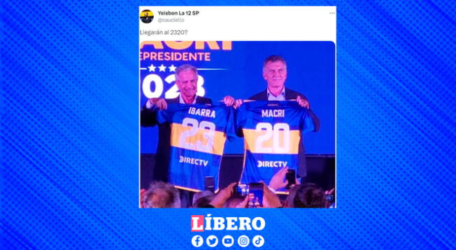 La lista opositora está integrada por Ibarra y Macri, expresidente de Argentina.