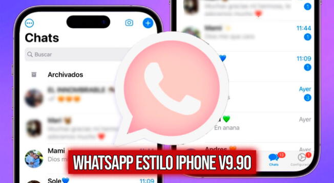 WhatsApp estilo iPhone V9.90 ya está disponible y aquí podrás obtener el APK GRATIS.