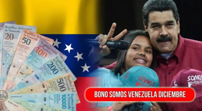 Conoce todos los detalles sobre el nuevo Bono Somos Venezuela de diciembre vía Patria.