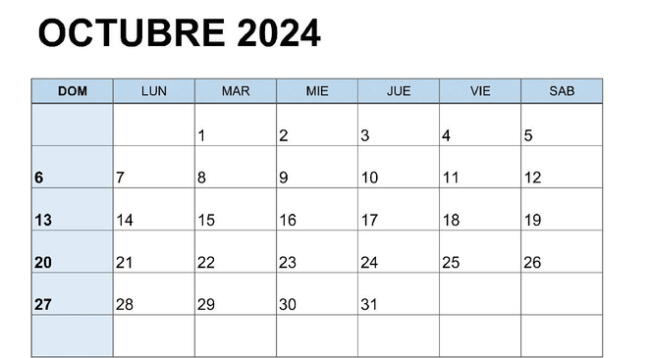 Octubre 2024: conoce qué día cae tu cumpleaños en este mes