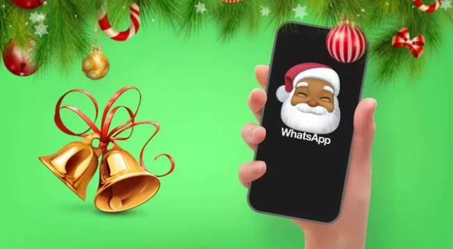 Coloca a Papá Noel en tu app de WhatsApp para esta Navidad
