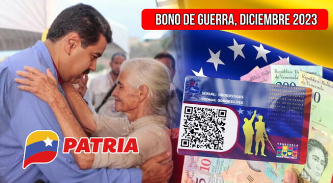 Cobra HOY el NUEVO MONTO del Bono de Guerra Económica para pensionados del IVSS en Patria.
