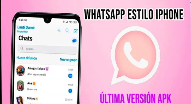 WhatsApp Plus te permite tener el mismo estilo de un celular iPhone.