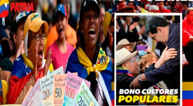 El régimen de Nicolás Maduro promueve el Bono Cultores Populares.