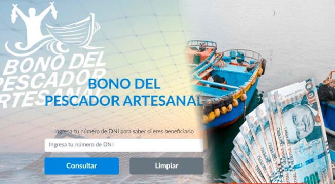 El Gobierno del Perú entrega el Bono Pescador Artesanal de 700 soles.