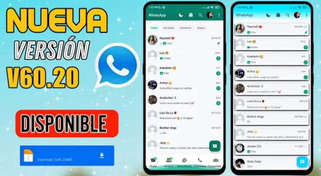 Descarga la nueva versión de WhatsApp Pluss 60.20 y disfruta de sus funciones.