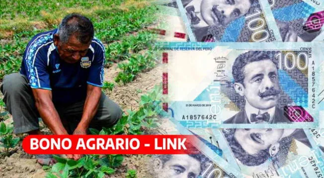 El Bono Agrario buscó beneficiar de manera directa de los agricultores y ganadores.